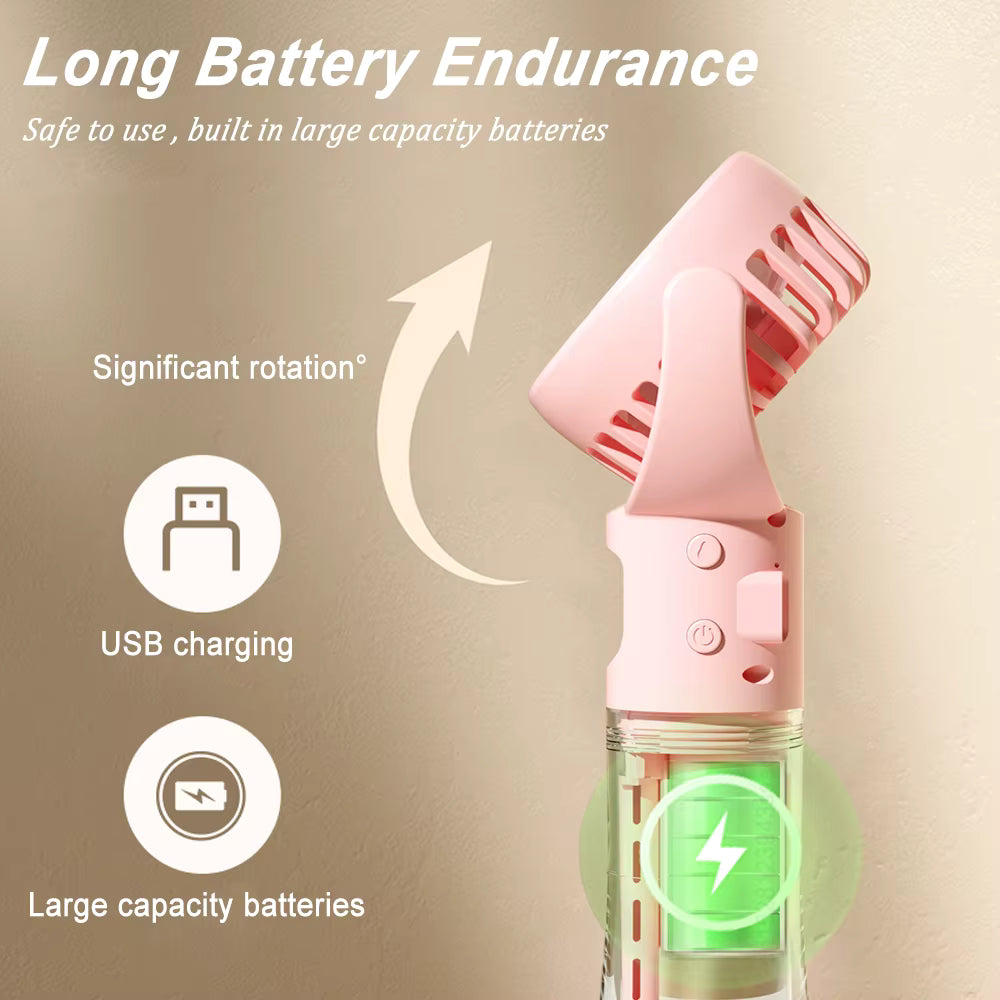 Mini ventilateur portable – Ventilateur personnel pour les voyages, le bureau et l'extérieur