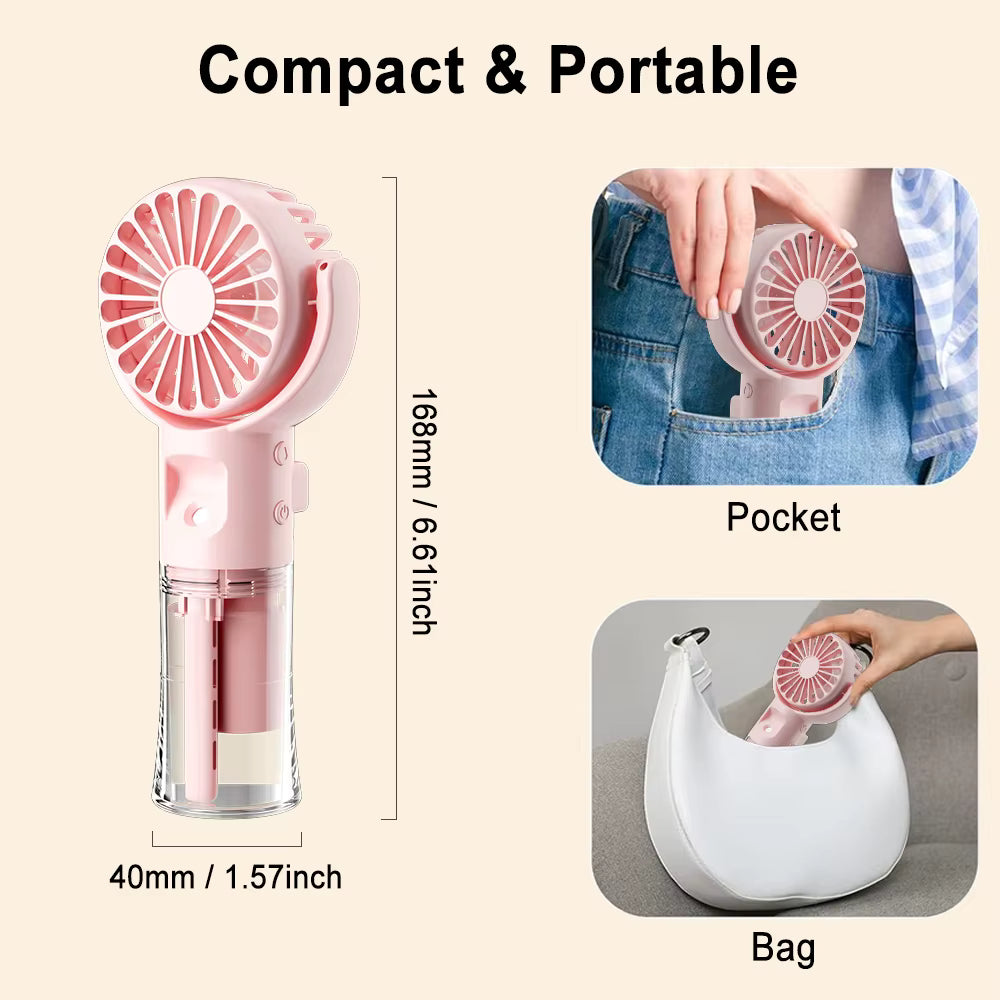 Mini ventilateur portable – Ventilateur personnel pour les voyages, le bureau et l'extérieur